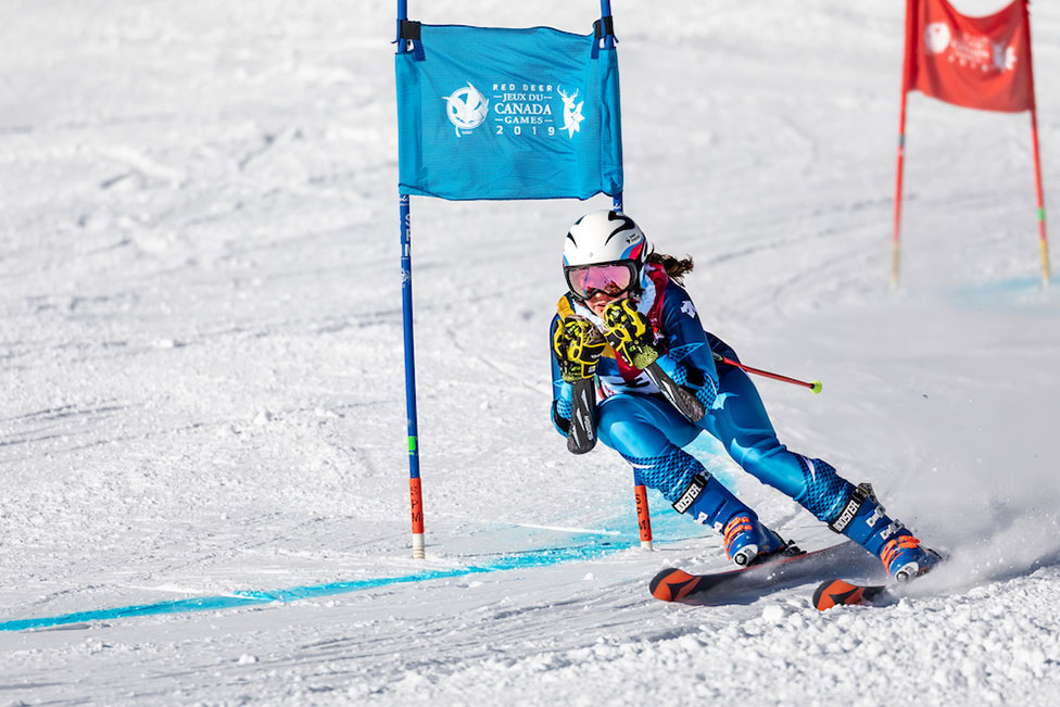 winter skier downhill