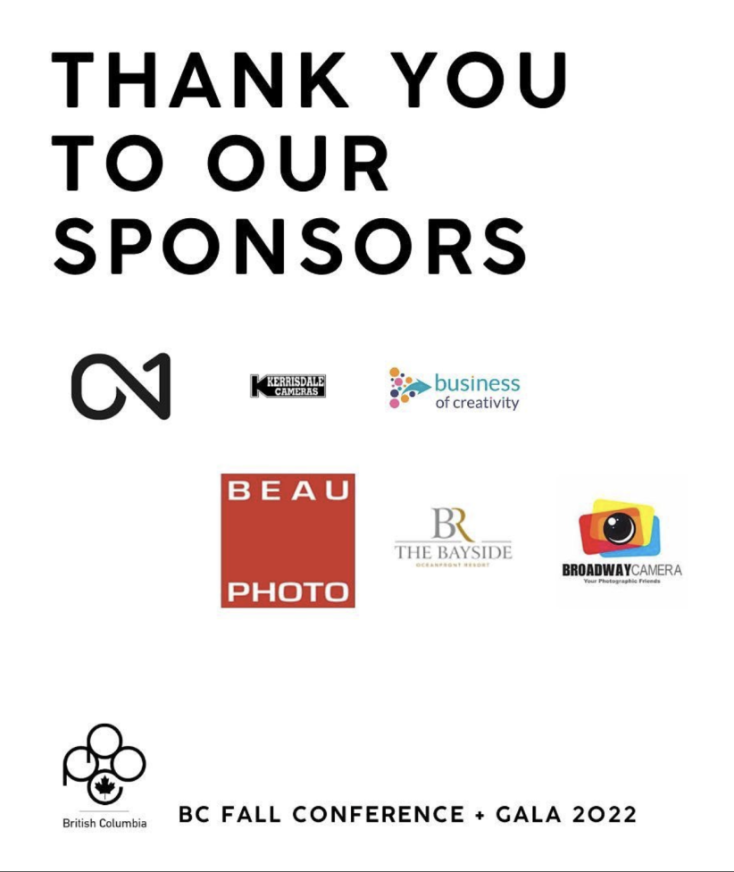 Thanks to sponsors