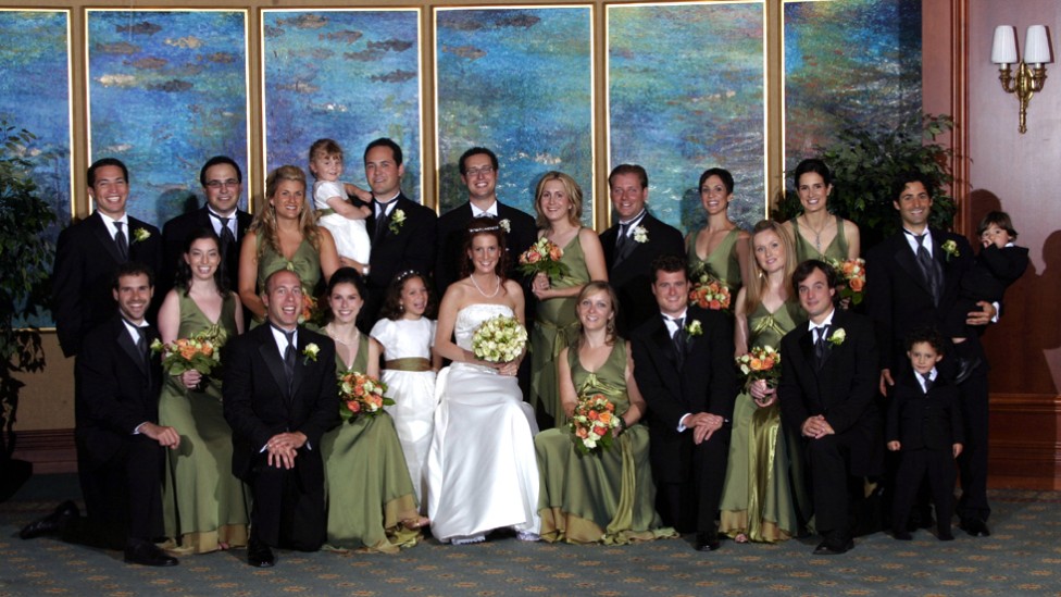 A group wedding portrait by Bruce Berry