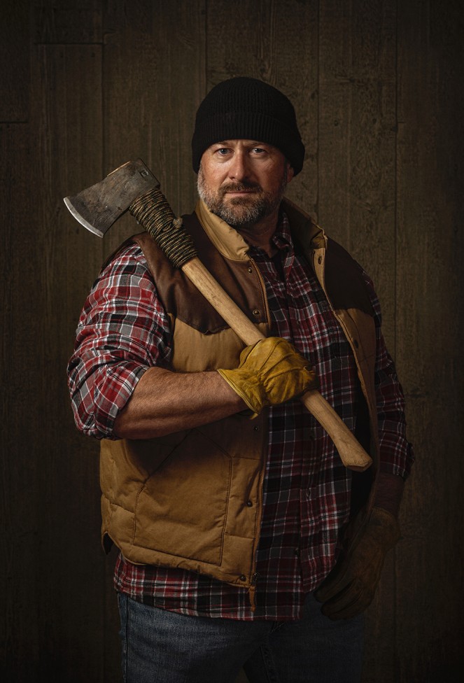 A portrait of a lumberjack