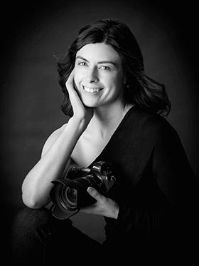 Black and white headshot of Moncton photographer Jessica Gautreau