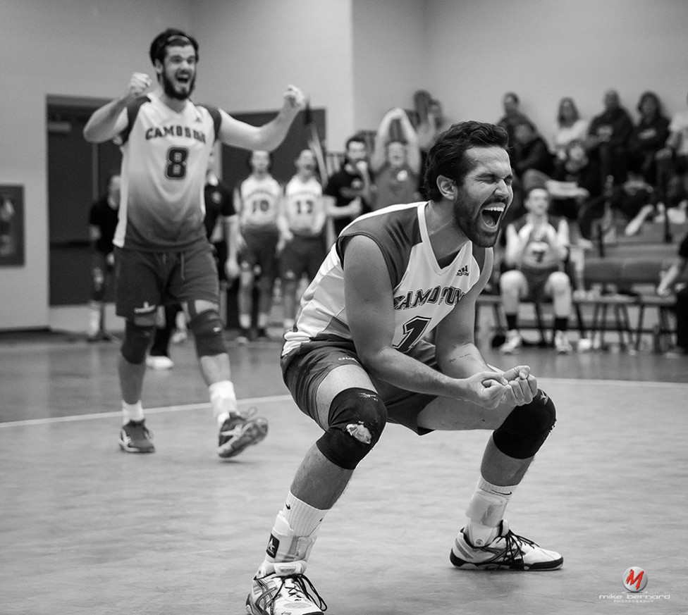 An emotional image from the National Volleyball Championship, by Mike Bernard