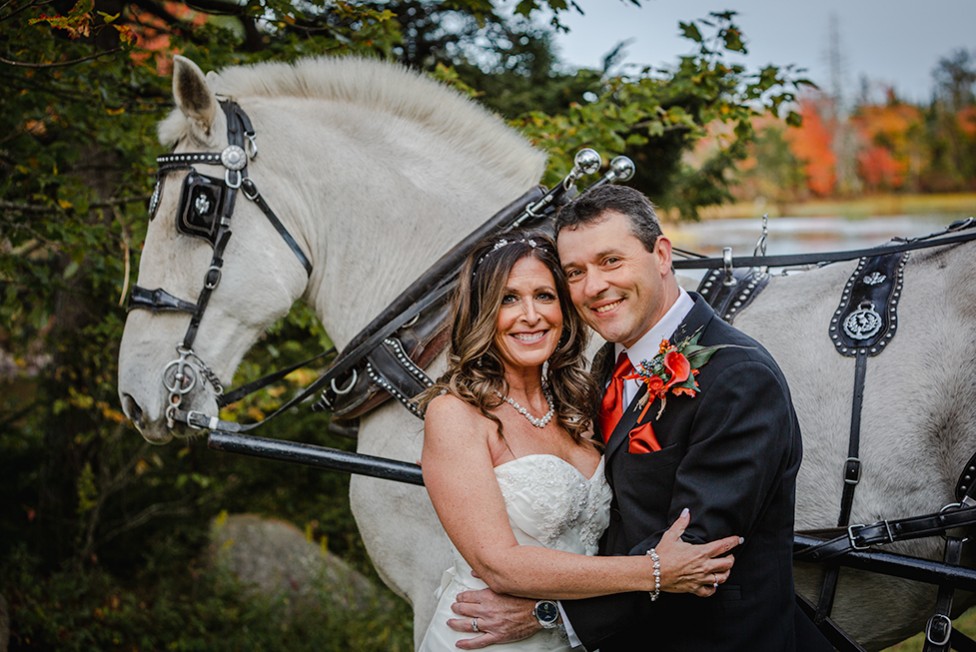 A wedding photo by Moncton photographer Donald Lewis