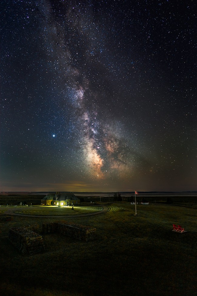 A night view of Fort Beausejour, by Don Lewis.