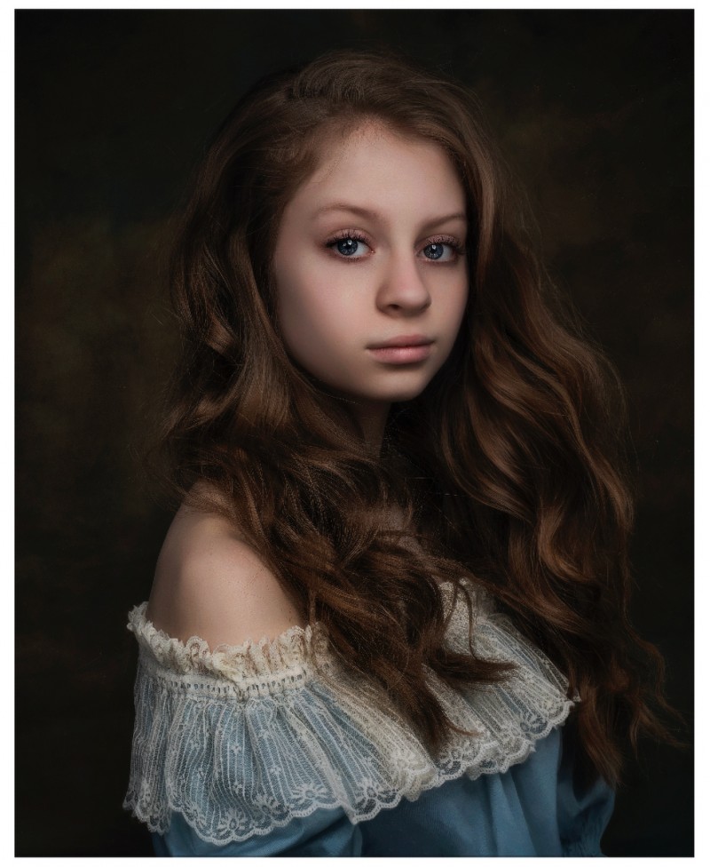 A beautiful portrait of a teenage girl by Jamie Bard